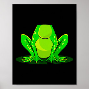 Frog Costume Halloween Green Toad Kids Men Women B Poster