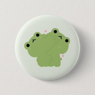 Frog Couple 6 Cm Round Badge