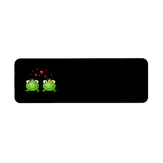Frog Couple with hearts.