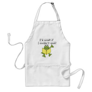Frog Croak If I Couldn't Read Tshirts and Gifts Standard Apron