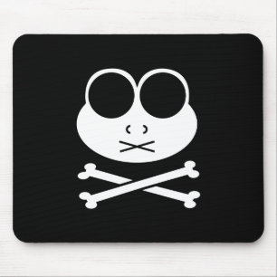 Frog Cross Bone Mouse Pad