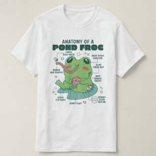 Frog Cute Animal Anatomy  T-Shirt