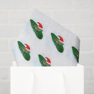 Frog Dashing Through the Snow on a Lily Pad Tissue Paper
