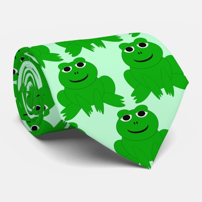 Frog Design Tie (Rolled)