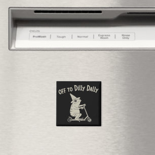 Frog Dilly Dallying Born To Dilly Dally Silly Meme Magnet