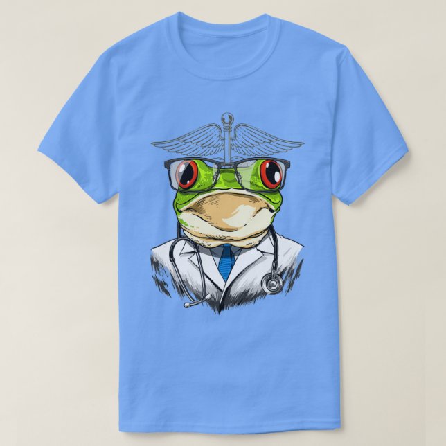 Frog Doctor Vet Veterinarian Animal Lover T-Shirt (Design Front)