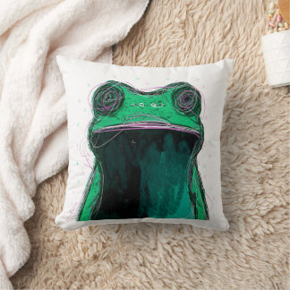 frog doodle: The vibrant and fun essence of Cushion