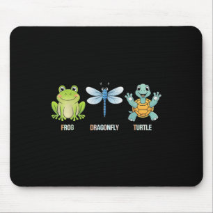 Frog Dragonfly Turtle Funny Cut Animal  Mouse Pad