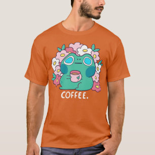 Frog drinks Coffee T-Shirt