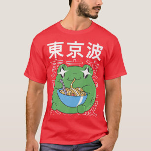 Frog Eating Ramen Kawaii Anime Japan Cottagecore A T-Shirt