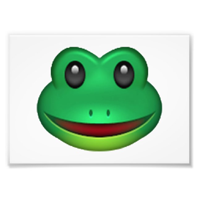 Frog - Emoji Photo Print (Front)