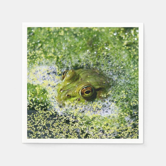 Frog Eyes in a Pond Napkin (Front)