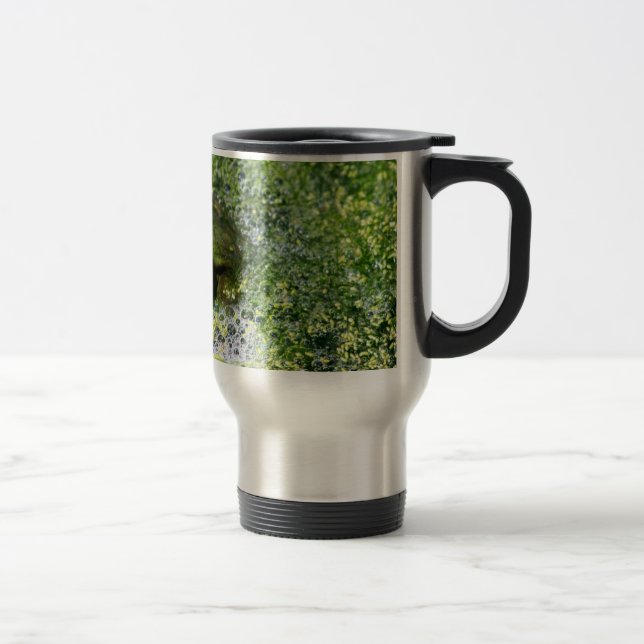 Frog Eyes in a Pond Travel Mug (Right)