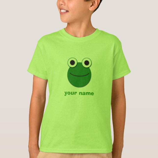 Frog Face Personalised T-Shirt (Front)