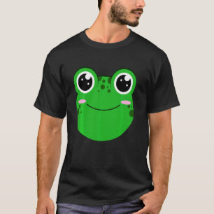 Frog Face True Toad Amphibian Green Froggy Tadpol T-Shirt