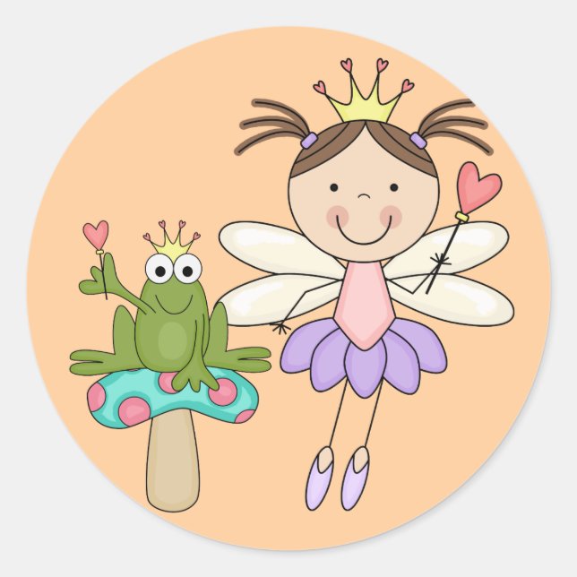 Frog Fair Swamp Magic Tshirts and Gifts Classic Round Sticker (Front)