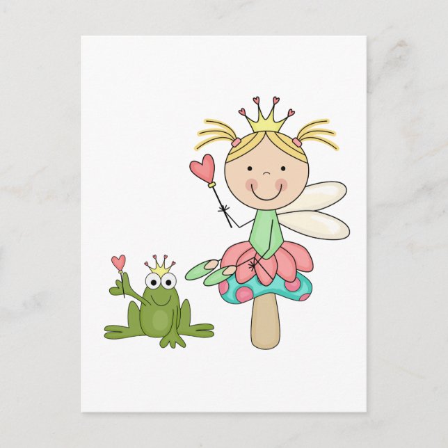 Frog Fairy - Blonde T-shirts and Gifts Postcard (Front)