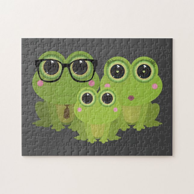 Frog Family Jigsaw Puzzle (Horizontal)