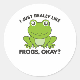 Frog Favourite Animal Sweet Frogs For Animal Lover Classic Round Sticker