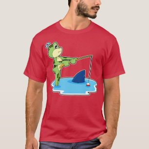 Frog Fishing Fishing rod fin T-Shirt