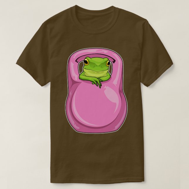 Frog Fitness Dumbbell T-Shirt (Design Front)
