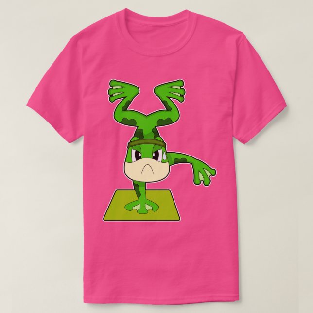 Frog Fitness Hand stand T-Shirt (Design Front)