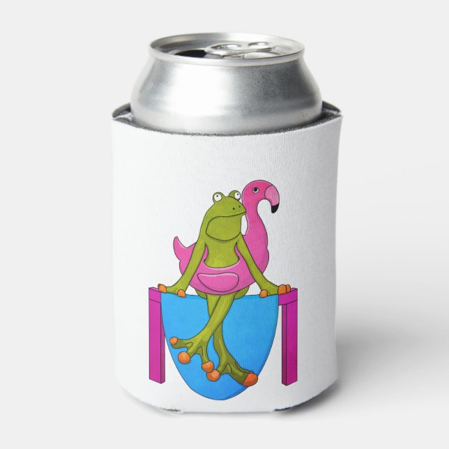 Frog & Flamingo Can Cooler (Can Front)