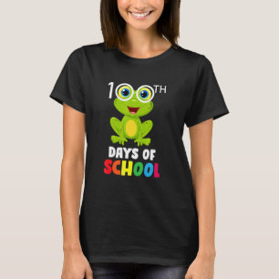 Frog Fly 100 Days Of School Time Flies Teacher Boy T-Shirt