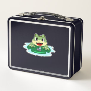 Frog Fly Metal Lunch Box
