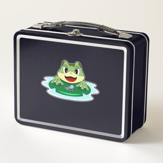 Frog Fly Metal Lunch Box (Front)
