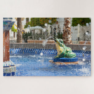 Frog Fountain Jigsaw Puzzle