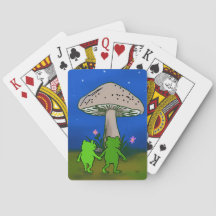 Frog Friends Couple Whimsical Cute Playing Cards