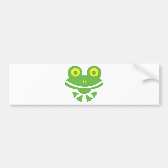 frog frog bumper sticker (Front)