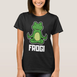 Frog Frog Frogi Yoga Animal Position Vintage Frequ T-Shirt