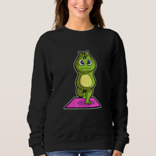 Frog Frog Yoga Poses Sports Gymnastics Ohm Heartbe Sweatshirt