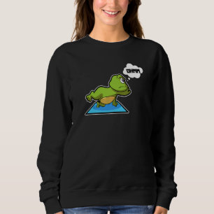 Frog Frog Yoga Poses Sports Gymnastics Ohm Heartbe Sweatshirt