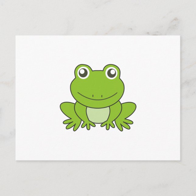Frog Frogs Funny Animal Friends For Kids Postcard (Front)