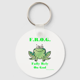 FROG (Fully Rely on God) Key Ring