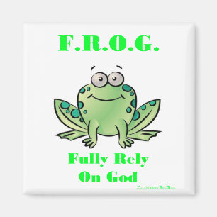 FROG (Fully Rely on God) Magnet