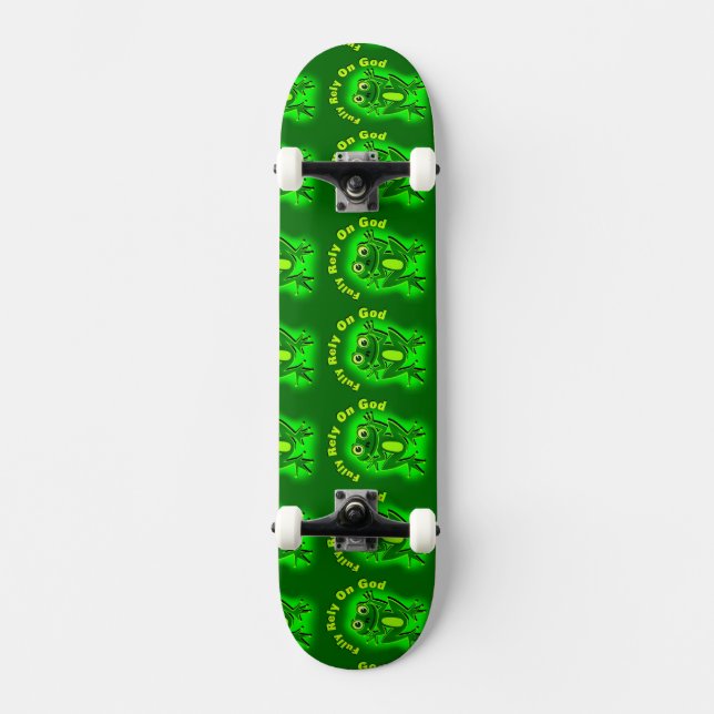 FROG Fully Rely on God Skateboard (Front)