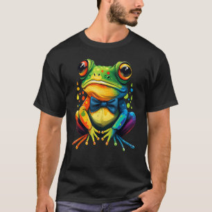 Frog Gay Pride LGBT Rainbow Flag on Frog LGBTQ 1 T-Shirt