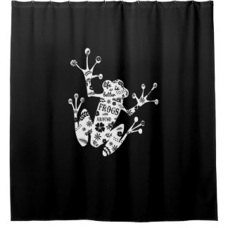 Frog Gift | I Love Frog White Shower Curtain