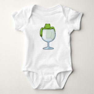 Frog Glass Baby Bodysuit