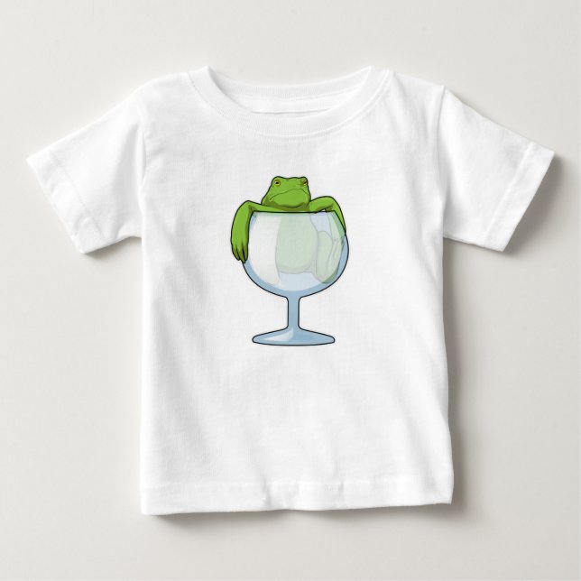 Frog Glass Baby T-Shirt (Front)