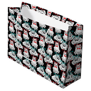 Frog Glasses Pattern Large Gift Bag