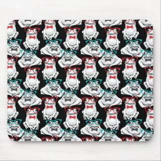 Frog Glasses Pattern Mouse Pad