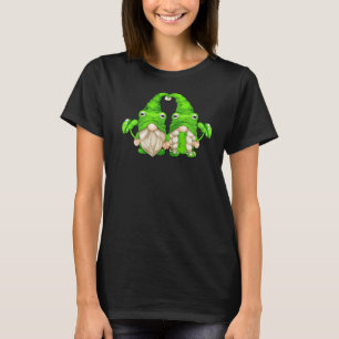Frog Gnome Couple For Frog Green Garden Gnomes T-Shirt