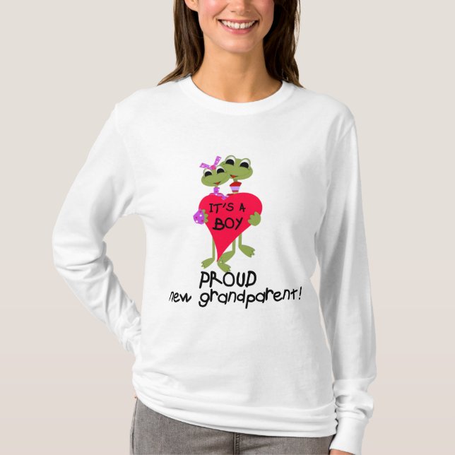 Frog Grandparent of Boy Tshirts and Gifts (Front)