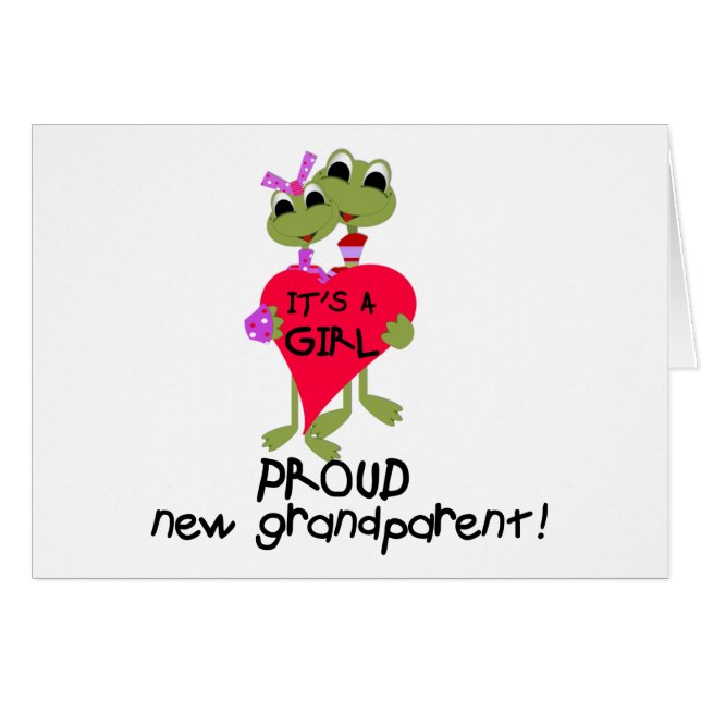 Frog Grandparent of Girl Tshirts and Gifts (Front Horizontal)