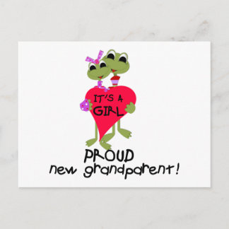 Frog Grandparent of Girl Tshirts and Gifts Postcard